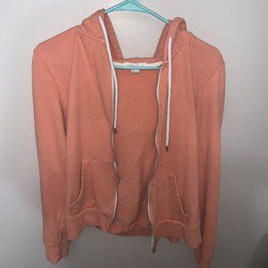 Forever 21 Peach Colored Zip Up Hoodie